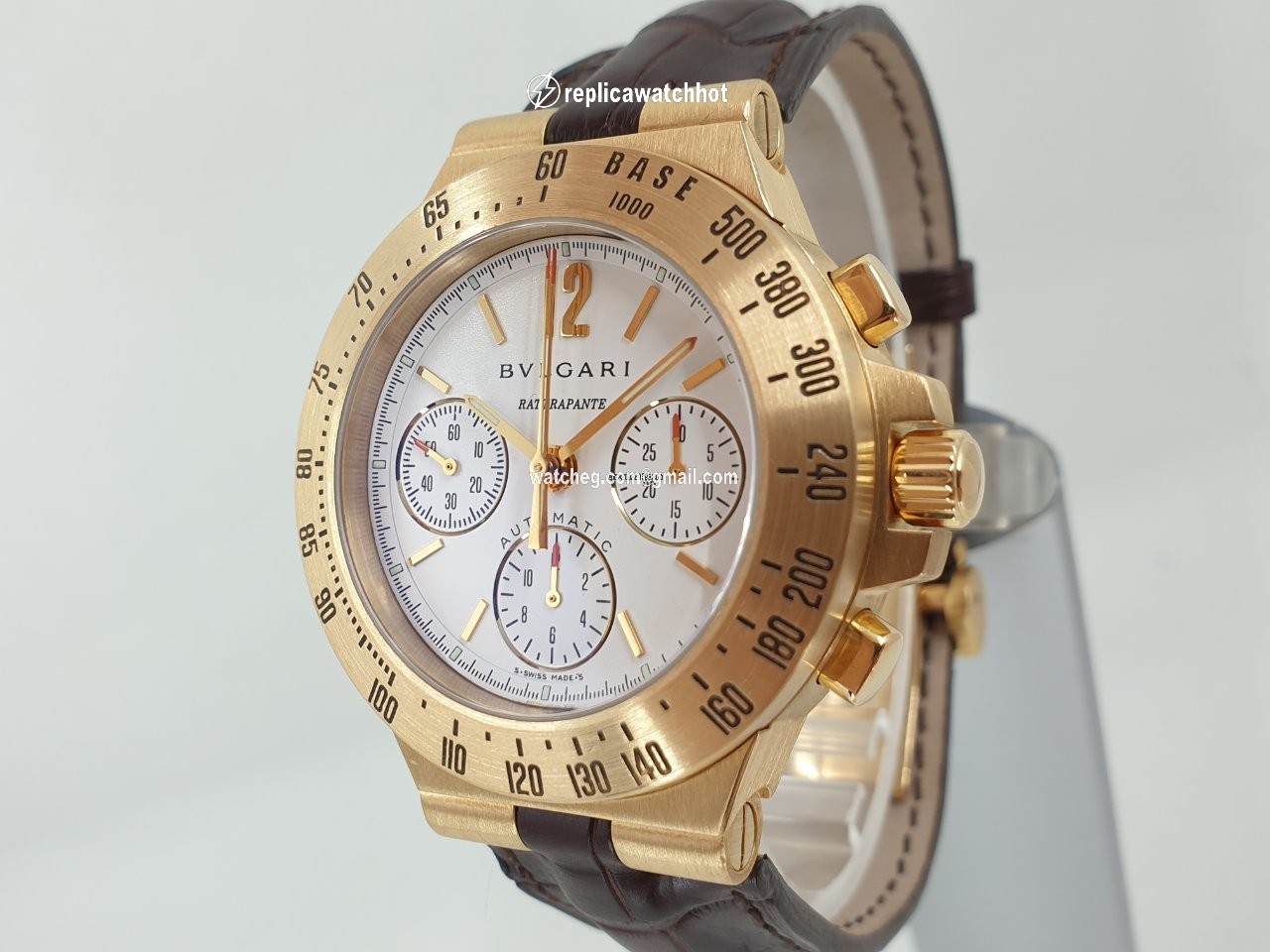 Bulgari Diagono Mens watch Unisex Automatic Yellow gold CH 40 G TA RA 5