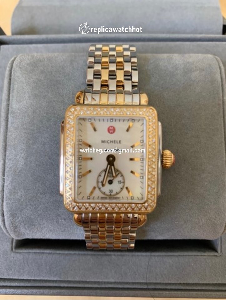 Michele Deco Womens watch Quartz Gold Steel mw06v01c5025 5