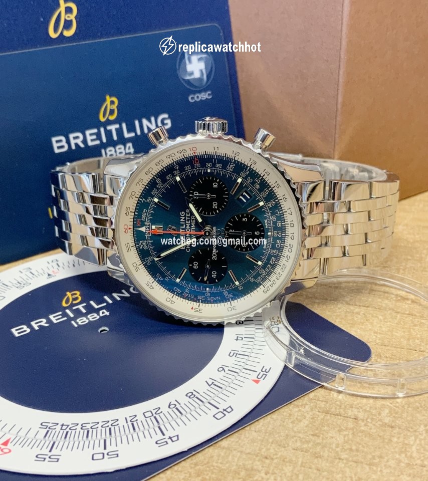 Breitling Navitimer 1 B01 Chronograph 43 Mens watch Unisex Automatic Steel AB0121211C1A1 5