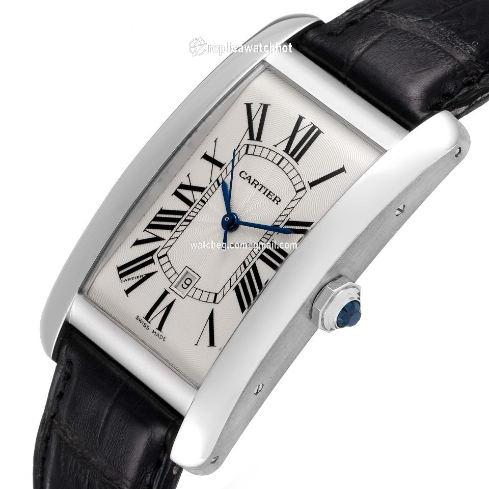 Cartier Tank Americaine Mens watch Unisex Automatic White gold W2603256 5