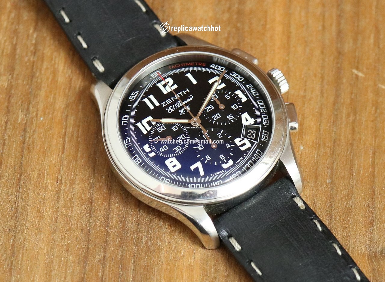 Zenith El Primero Chronograph Mens watch Unisex Manual winding Steel 01.0500.420 5