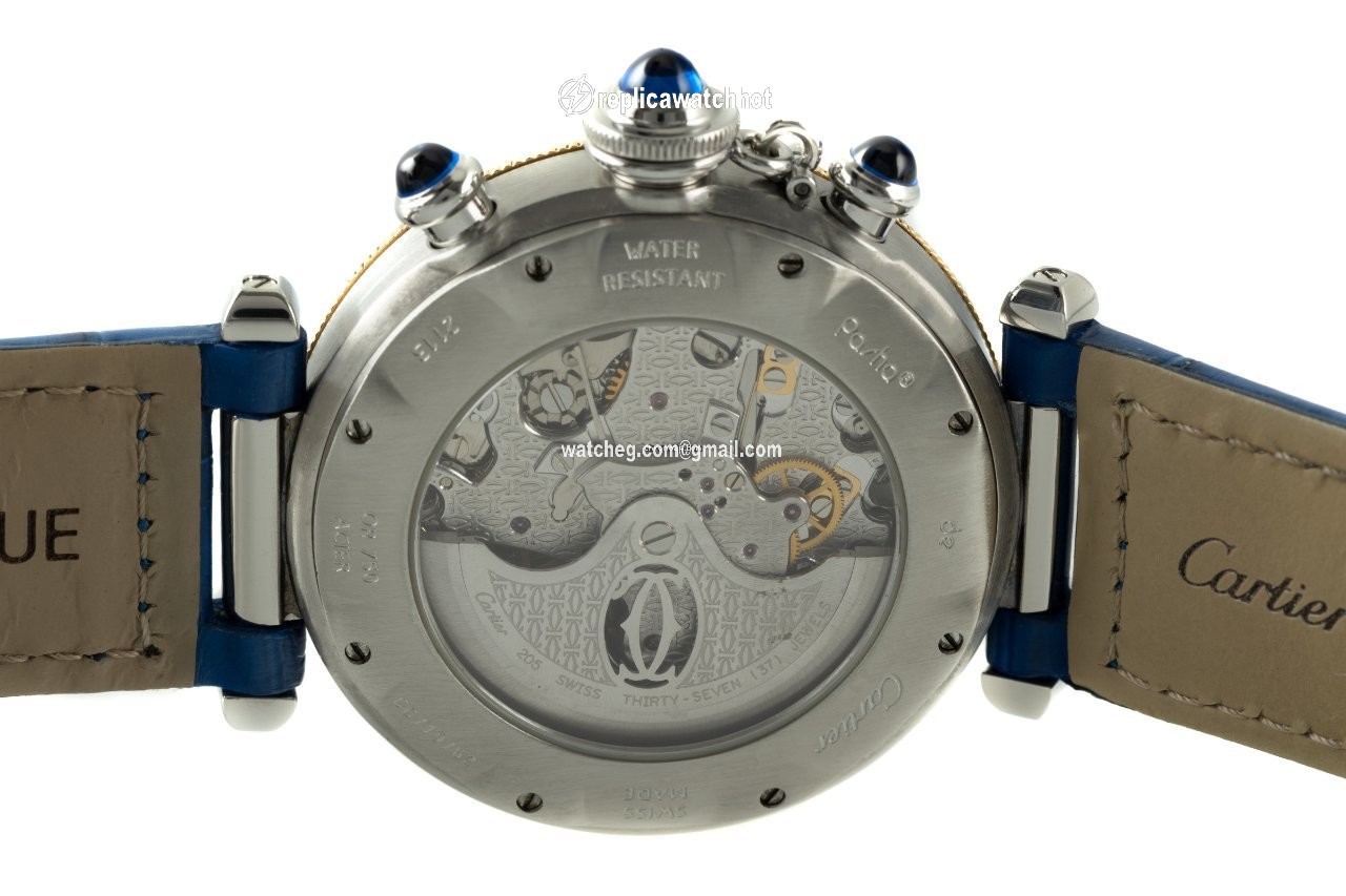 Cartier Pasha Mens watch Unisex Automatic Gold Steel 2113 5