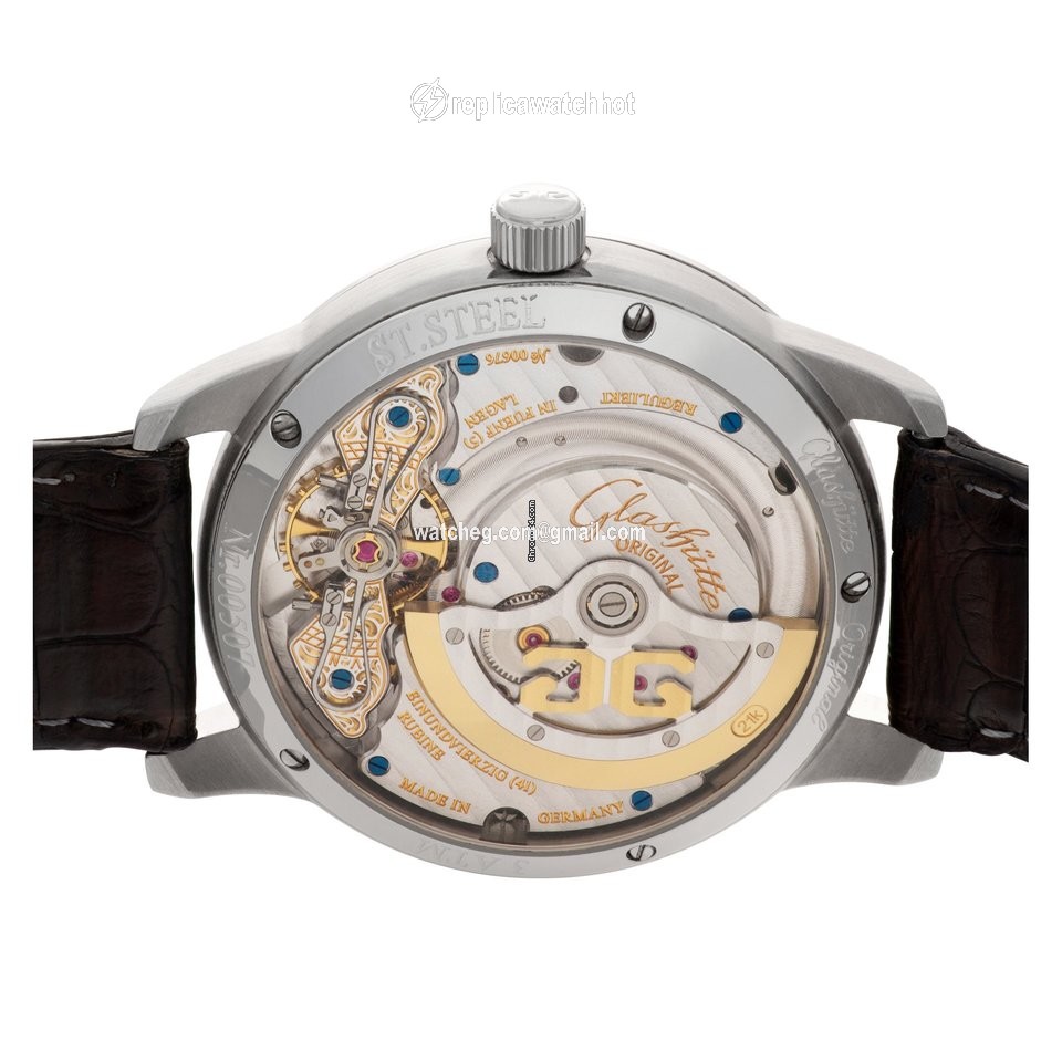 Glashtte Original PanoMaticDate Mens watch Unisex Automatic Steel 90-01-02-02-04 5