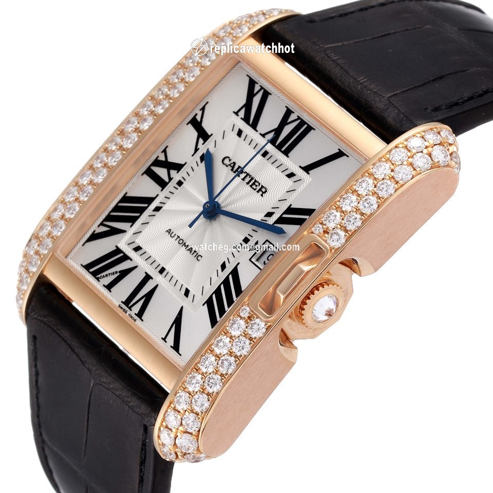 Cartier Tank Anglaise Mens watch Unisex Automatic Rose gold WT100021 5