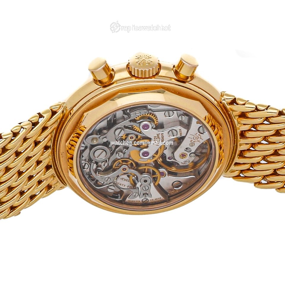 Patek Philippe Perpetual Calendar Chronograph Mens watch Unisex Manual winding Yellow gold 3970 002R 5