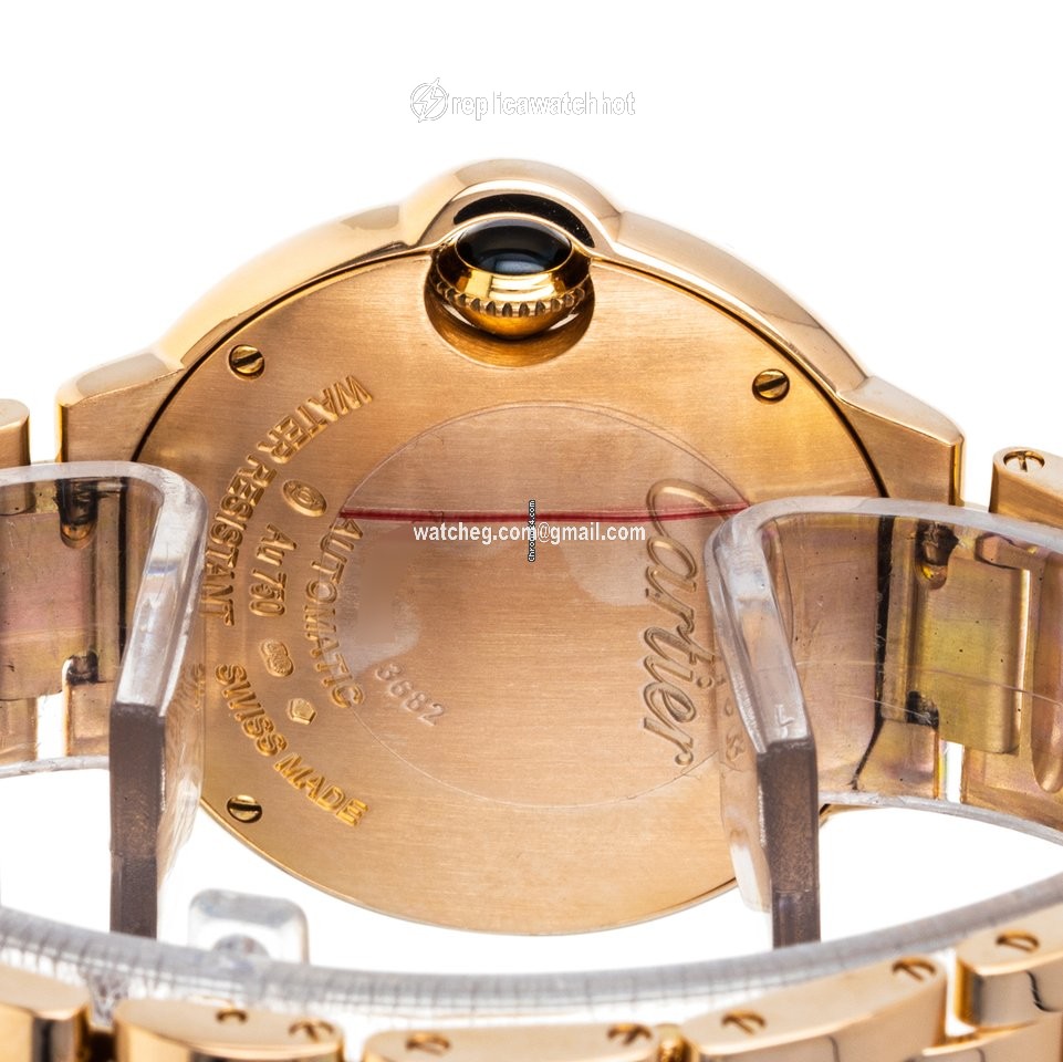Cartier Ballon Bleu 33mm Womens watch Automatic Rose gold WE902064  3682 5