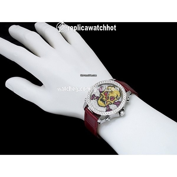 Jacob & Co. Five Time Zone Quartz Steel JCM-SKULL6D 5