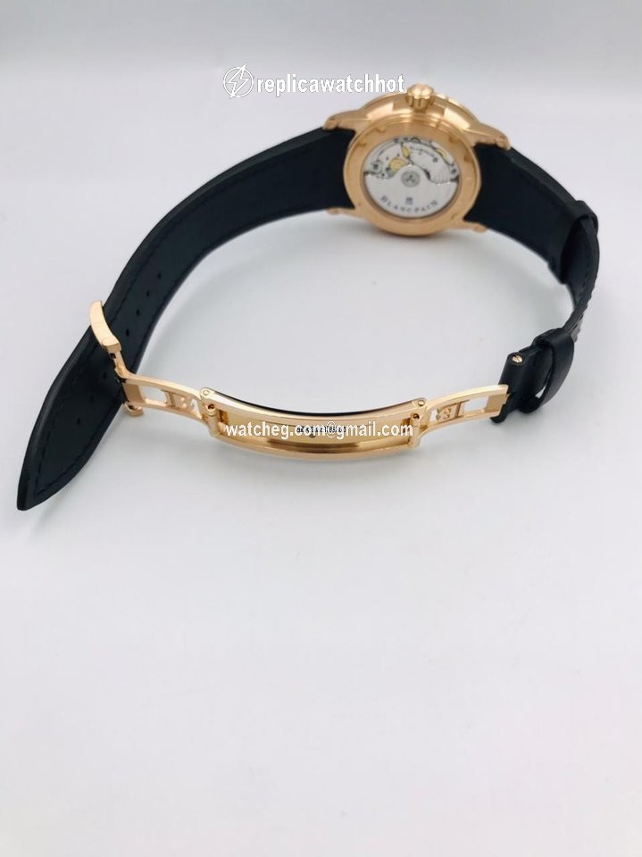 Blancpain Mens watch Unisex Automatic Rose gold 2850B-3630A-64B 5