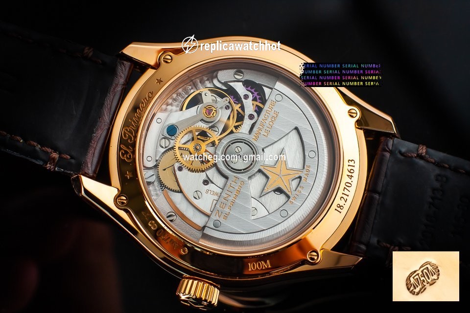 Zenith El Primero Synopsis Mens watch Unisex Automatic Rose gold 18.2170.4613 5