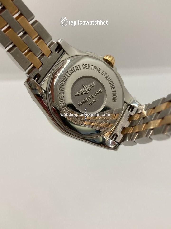 Breitling Galactic Womens watch Quartz Gold Steel C7234812 A792 791C 5