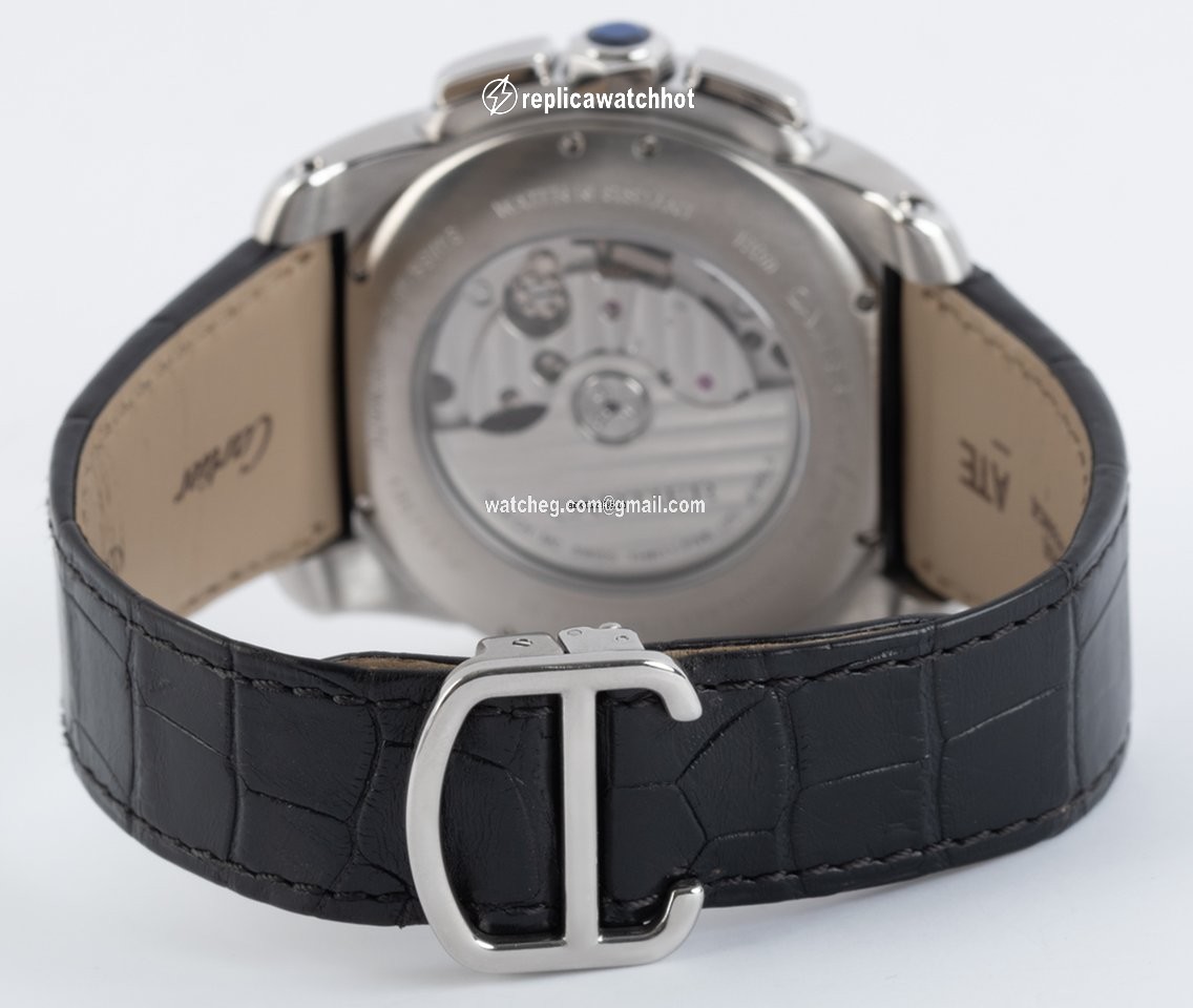 Cartier Calibre de Cartier Chronograph Mens watch Unisex Automatic Steel W7100060 5