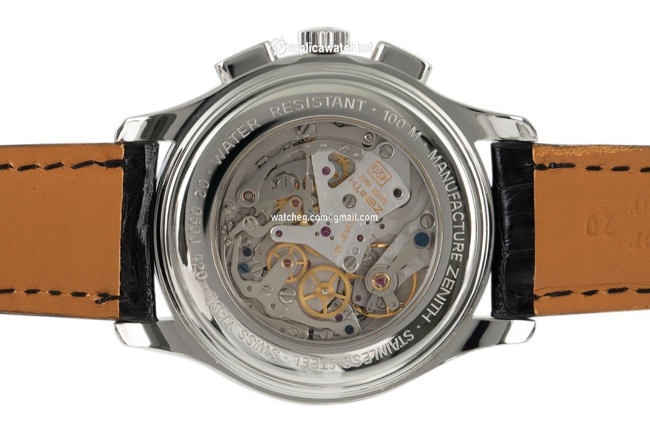 Zenith El Primero Chronograph Mens watch Unisex Manual winding Steel 02.0500.420 5