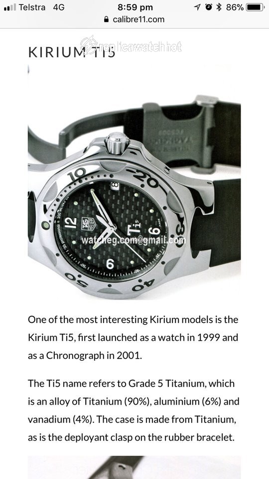 TAG Heuer Kirium Mens watch Unisex Quartz ZX7605 5