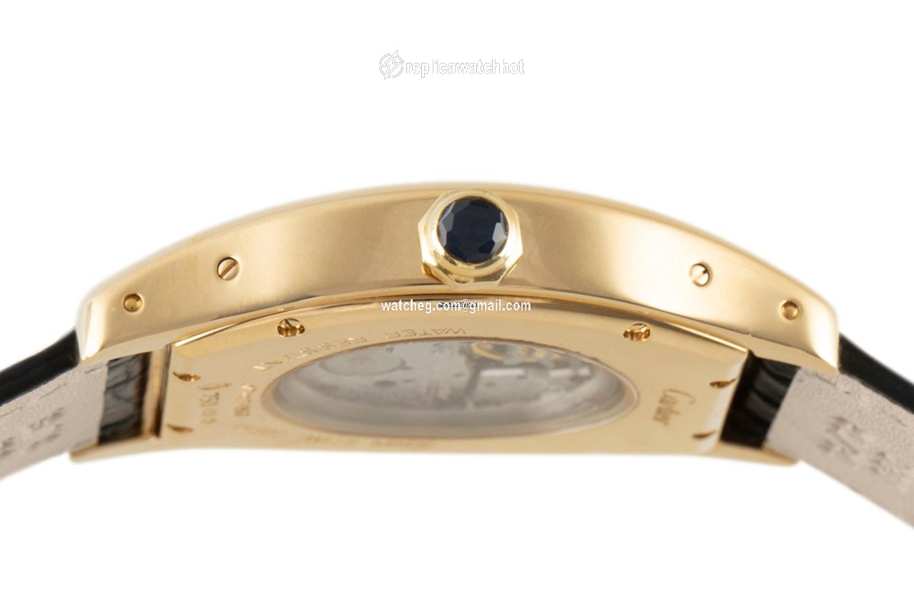 Cartier Tortue Mens watch Unisex Manual winding Yellow gold 2496 C 5