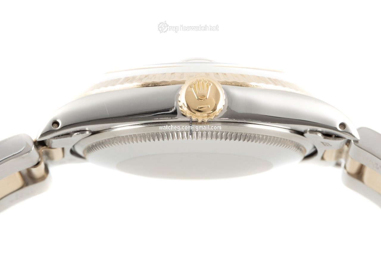 Rolex Oyster Perpetual Date Mens watch Unisex Gold Steel Automatic 1500 5