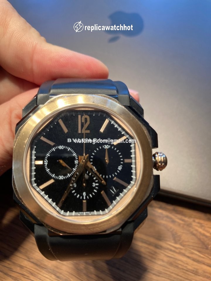 Bulgari Octo Mens watch Unisex Automatic Gold Steel BG042BBSPGVDCH 5