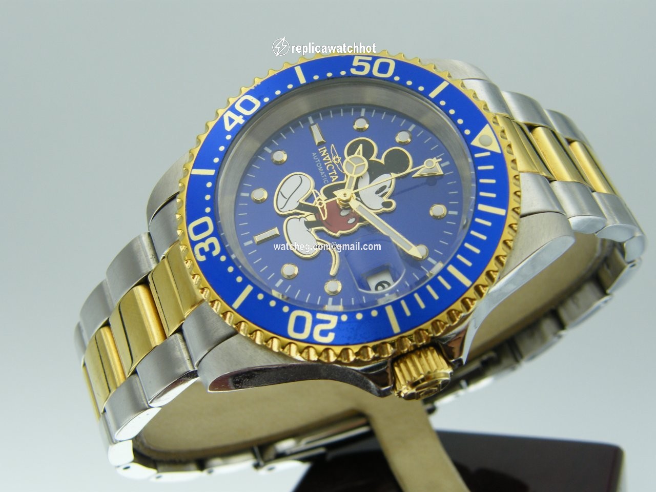 Invicta Mens watch Unisex Automatic Gold Steel 20105 5