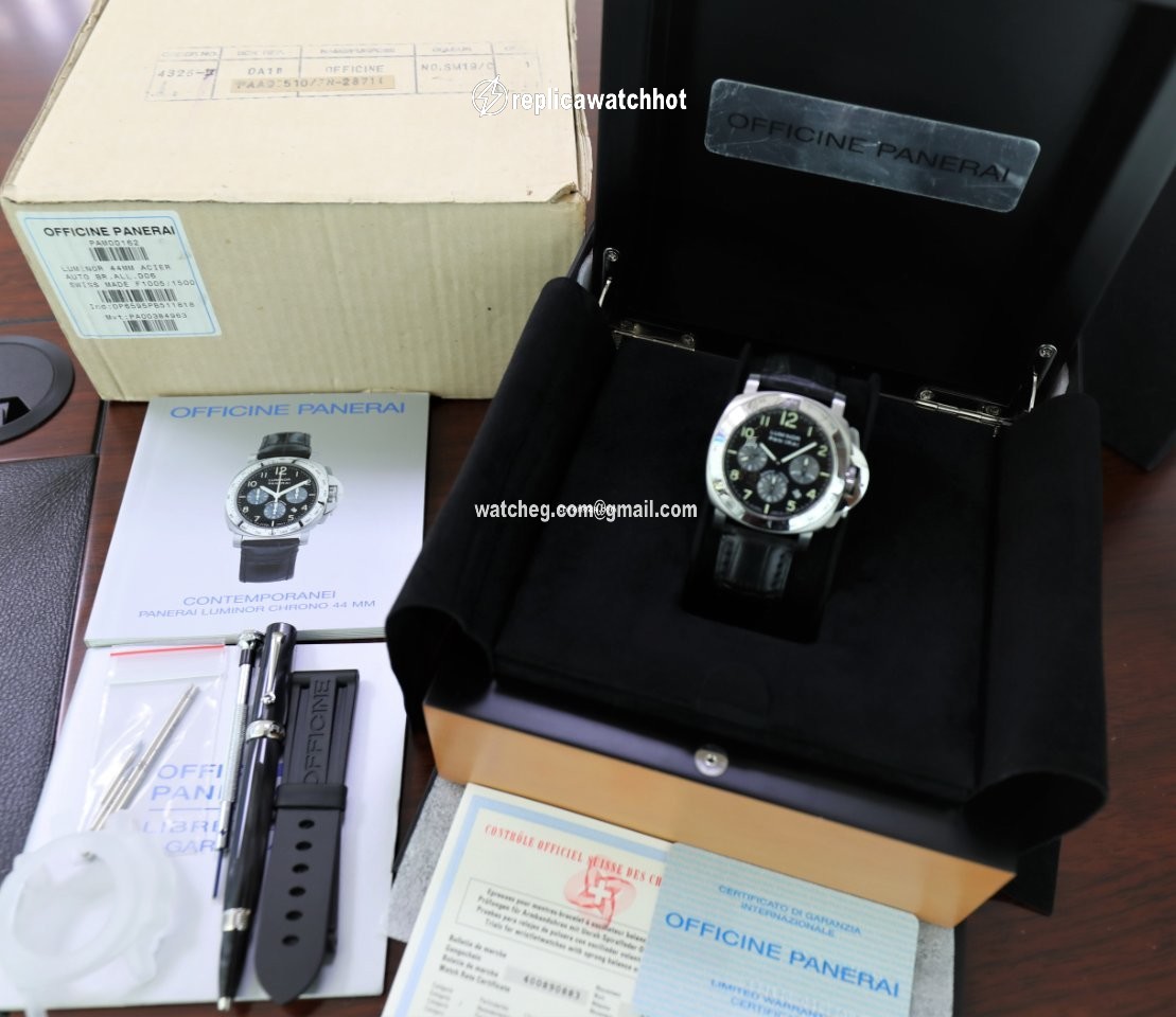Panerai Luminor Chrono Mens watch Unisex Automatic Steel PAM 00162 5