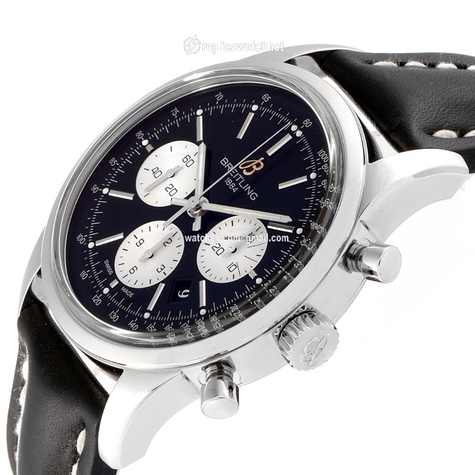 Breitling Transocean Chronograph Mens watch Unisex Automatic Steel AB0151 5