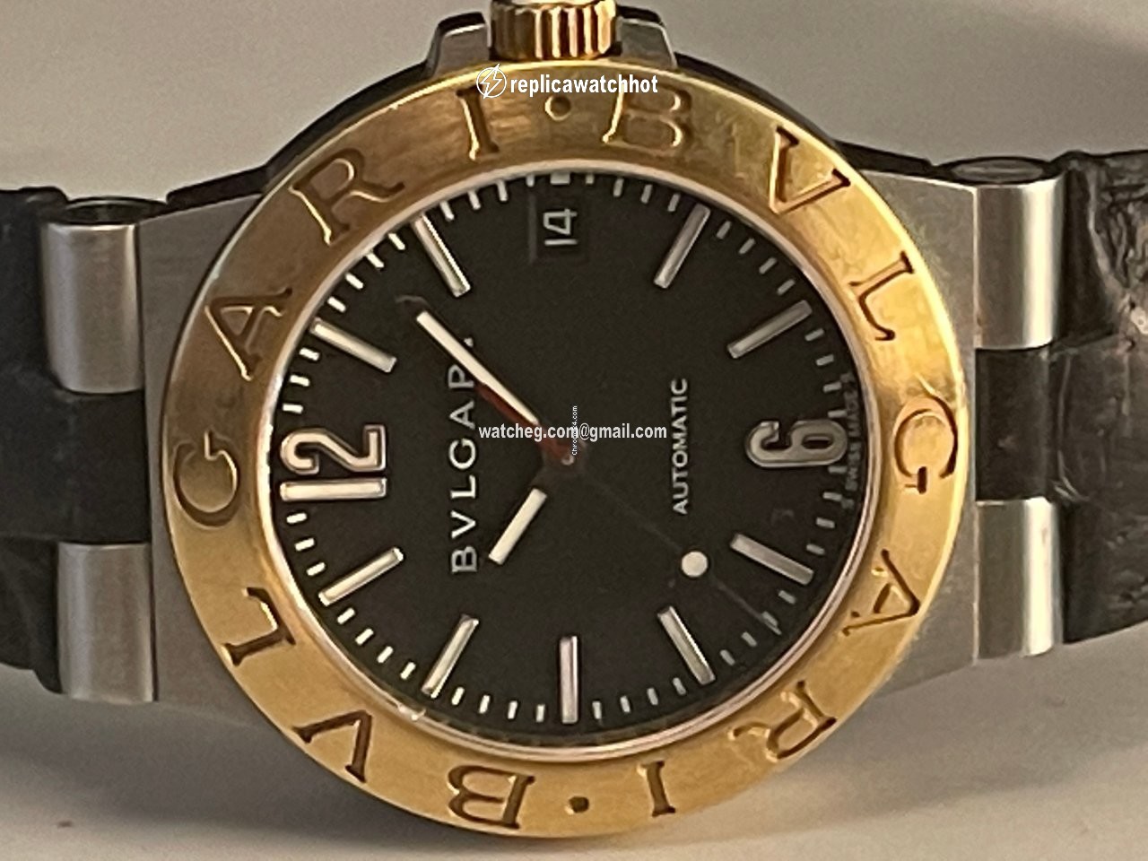 Bulgari Diagono Mens watch Unisex Automatic Gold Steel LC35SG 5