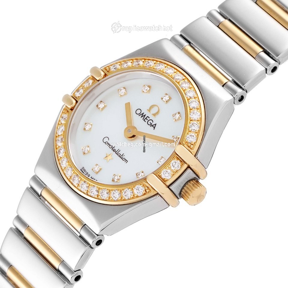 Omega Constellation Ladies Womens watch Quartz Gold Steel 1365.75.00 5