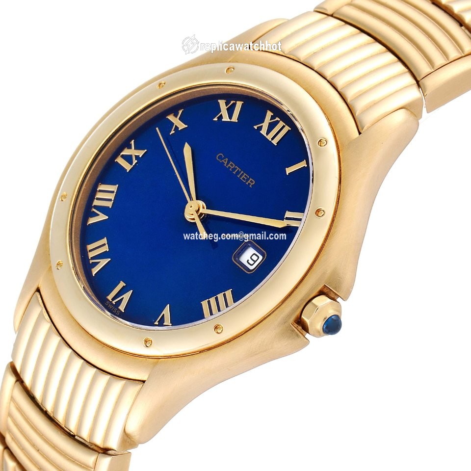 Cartier Cougar Mens watch Unisex Quartz Yellow gold 11651 5