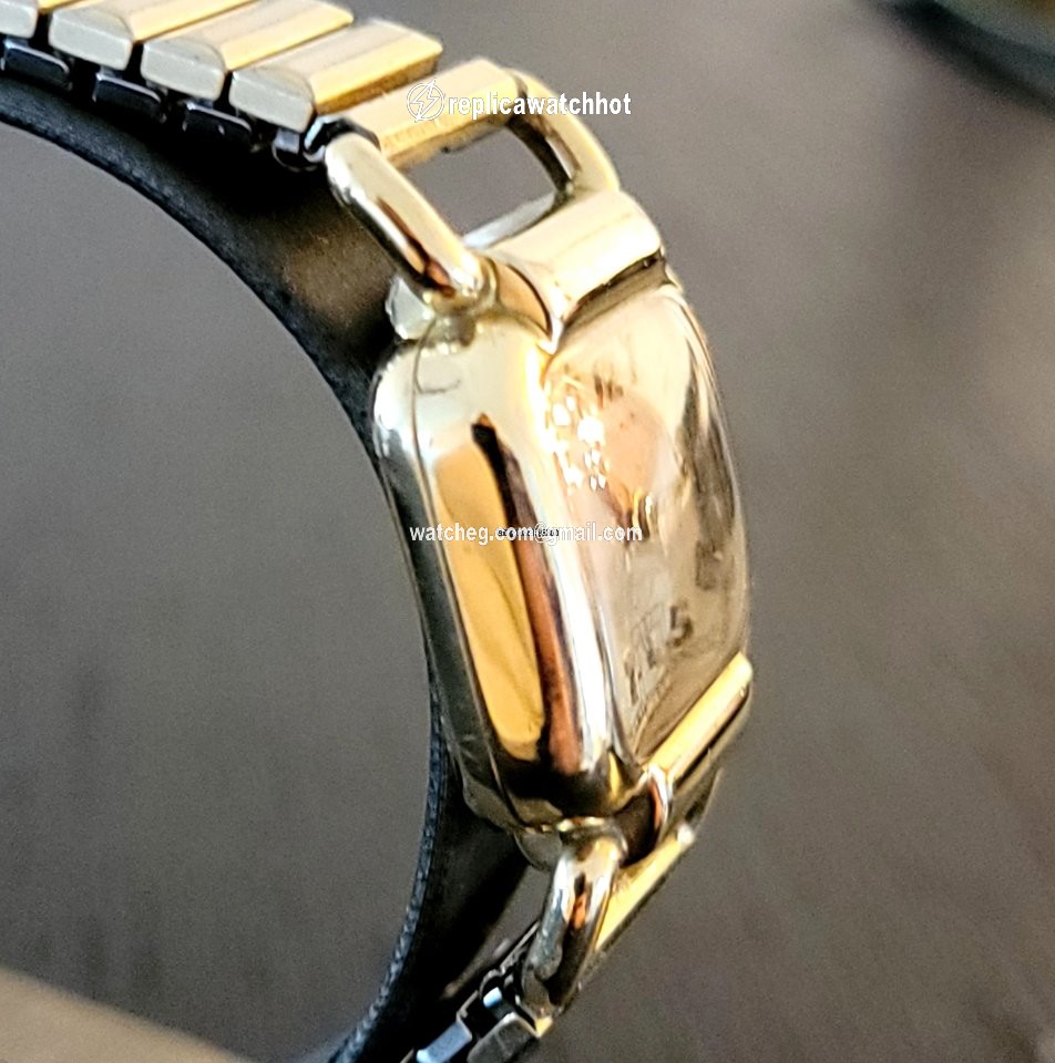 Hamilton Mens watch Unisex Manual winding Gold Steel Hamilton Grade 987A 5