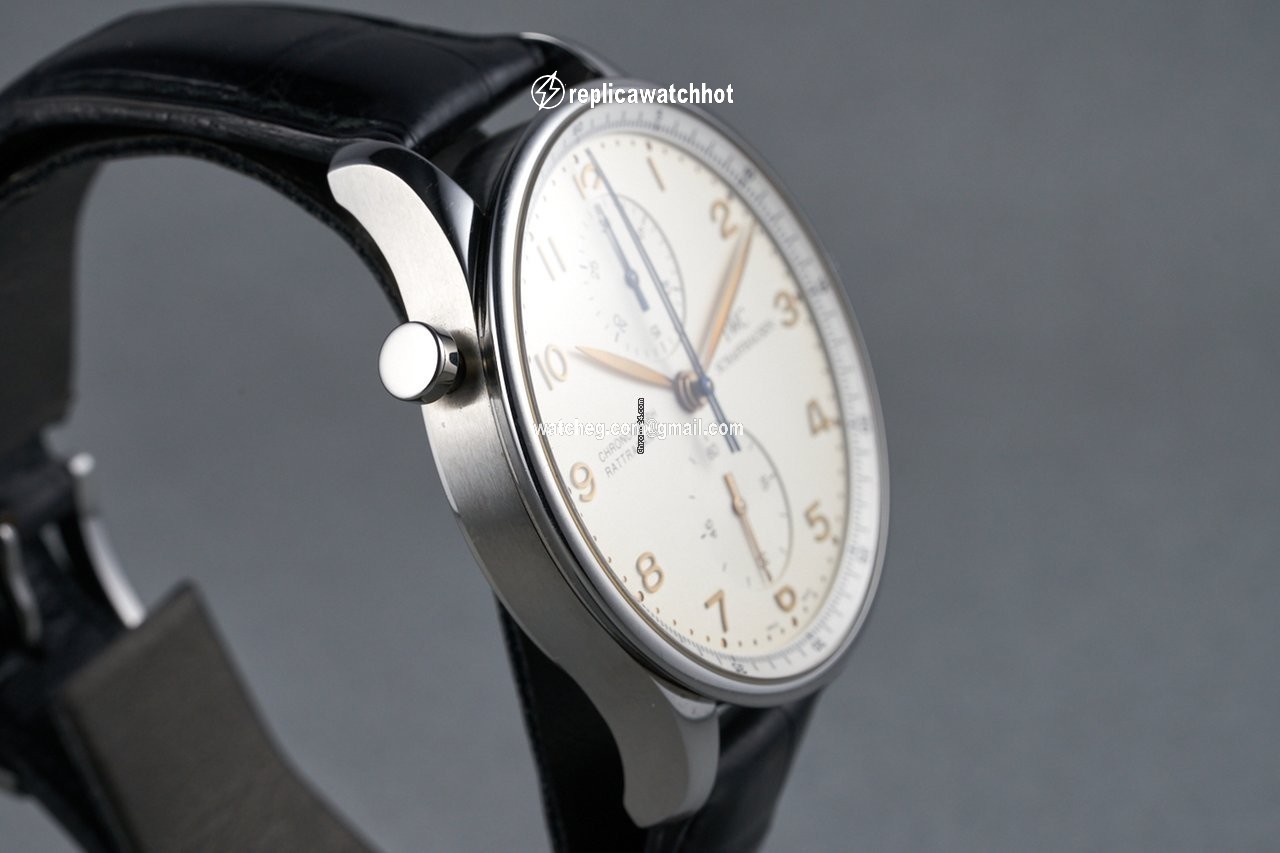 IWC Portuguese Chronograph Mens watch Unisex Manual winding Steel IW3712 5