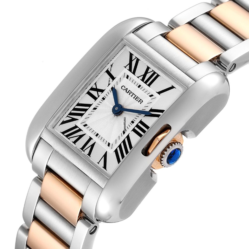 Cartier Tank Anglaise Womens watch Quartz Gold Steel W5310019 5