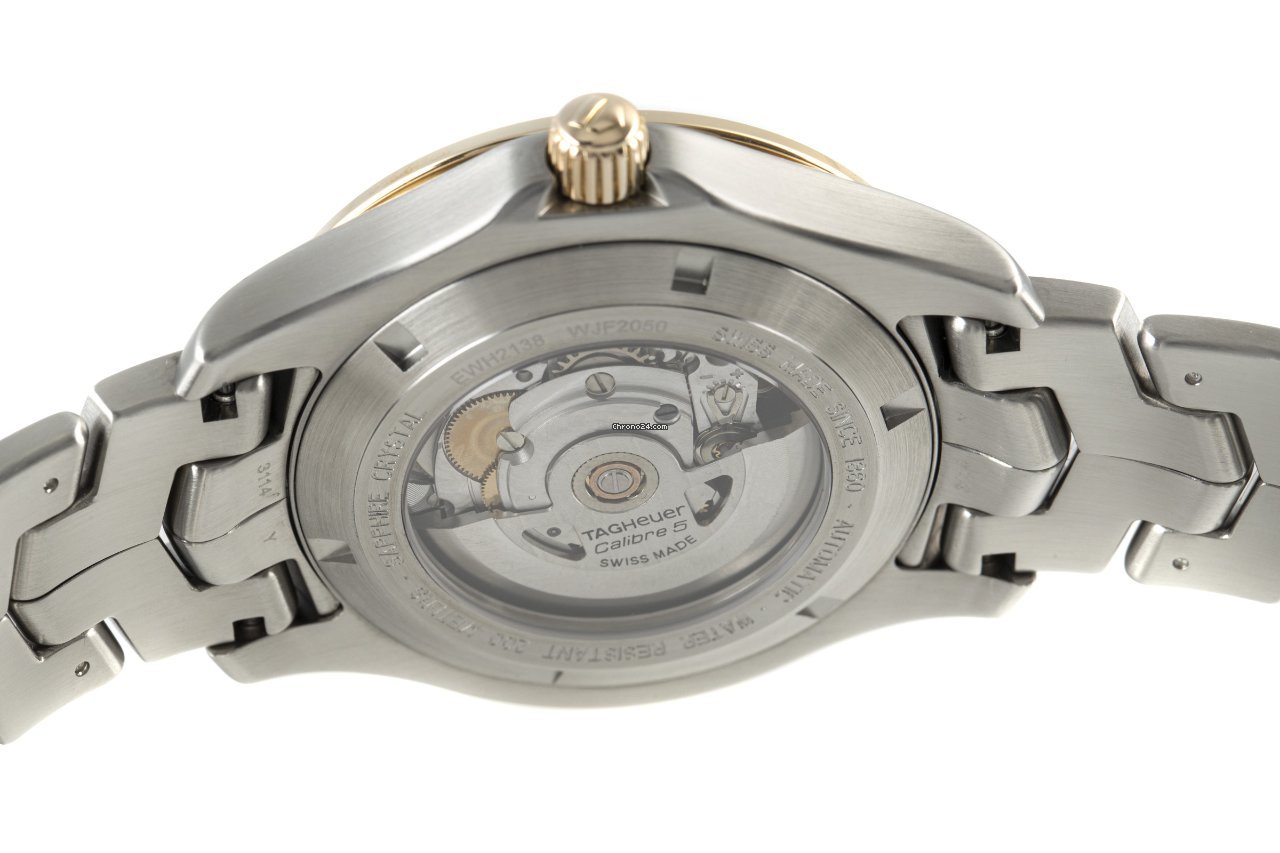TAG Heuer Link Calibre 5 Mens watch Unisex Automatic Gold Steel WJF2050 5