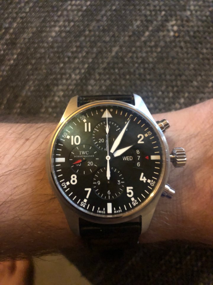 IWC Pilot Chronograph Mens watch Unisex Automatic Steel IW3777 5
