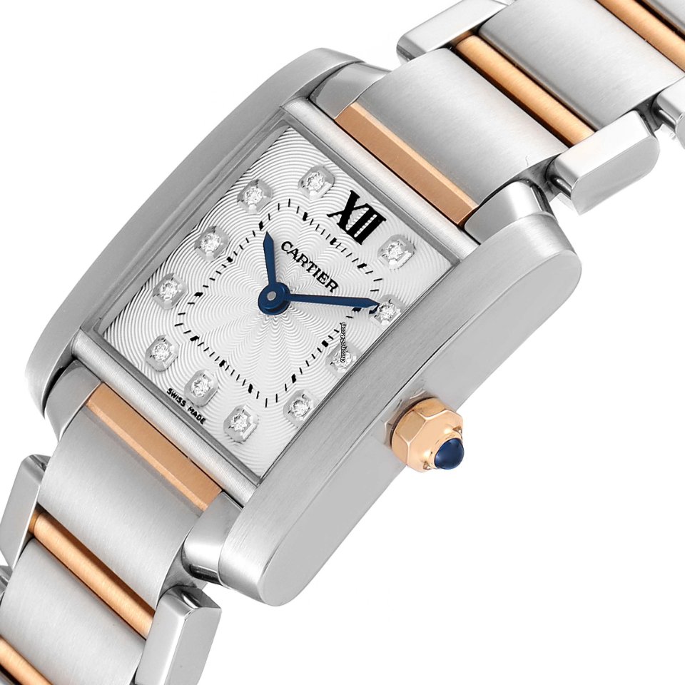 Cartier Tank Francaise Womens watch Quartz Gold Steel WE110004 5