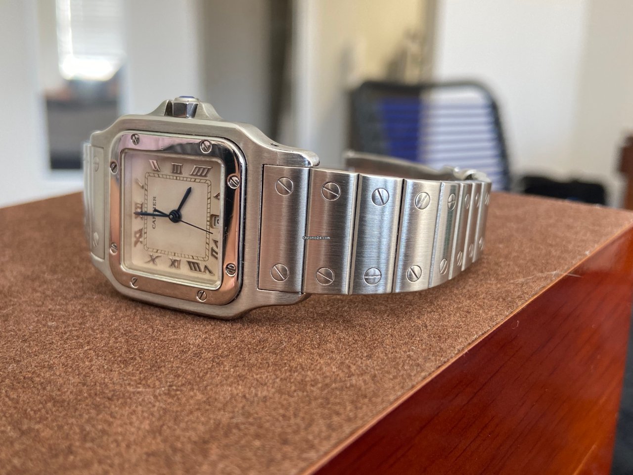Cartier Santos Galbee Mens watch Unisex Quartz Steel 987901 5
