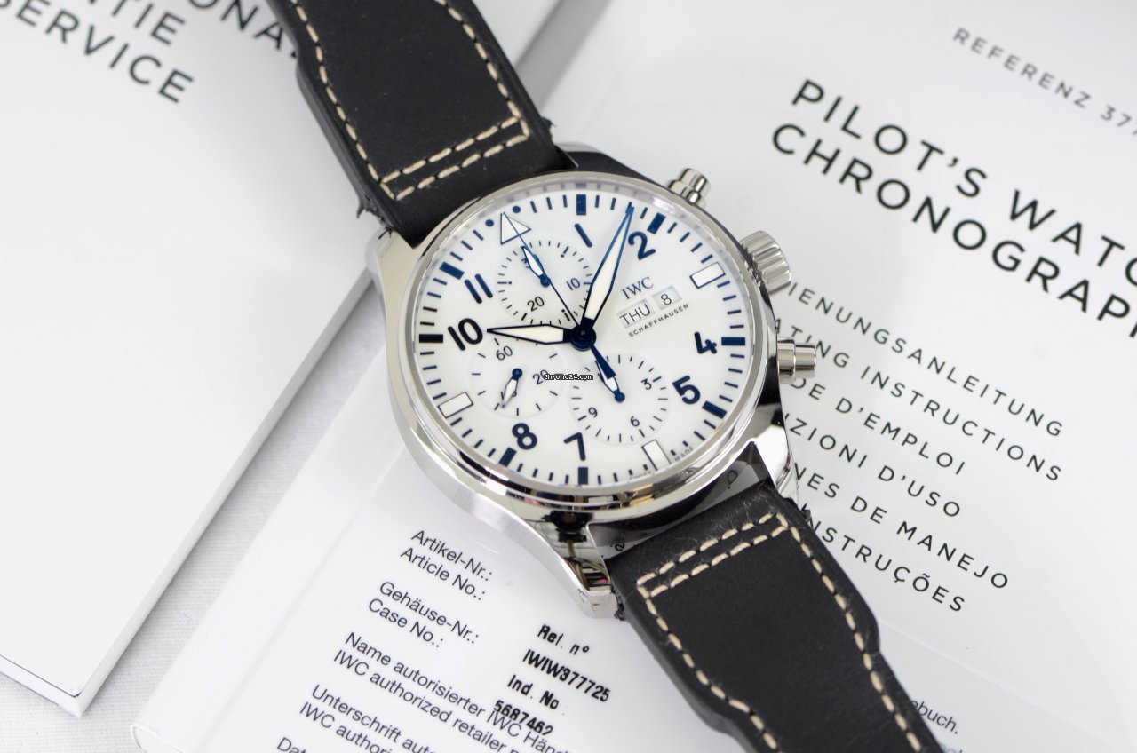 IWC Pilot Chronograph Mens watch Unisex Automatic Steel IW377725 5