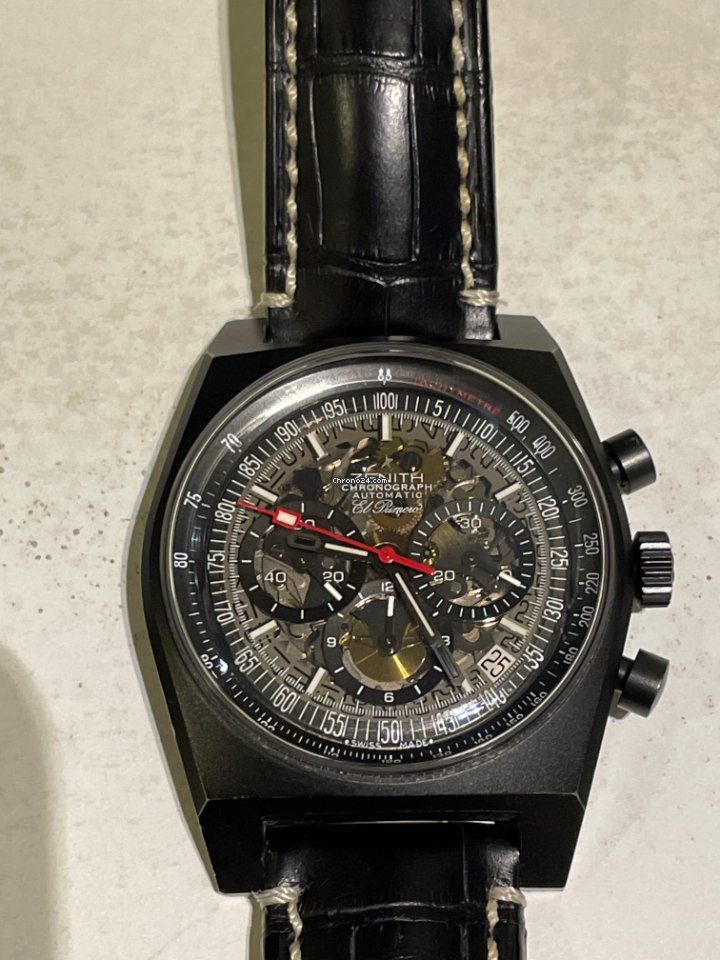 Zenith El Primero New Vintage 1969 Mens watch Unisex Automatic Titanium 96.1969.469 77.C683 5