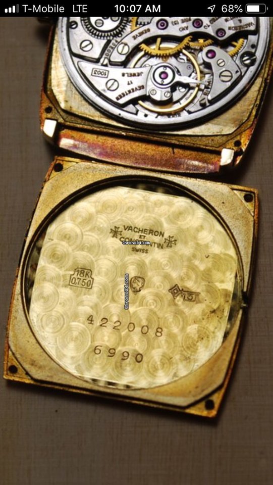 Vacheron Constantin Mens watch Unisex Manual winding Yellow gold 6990 5