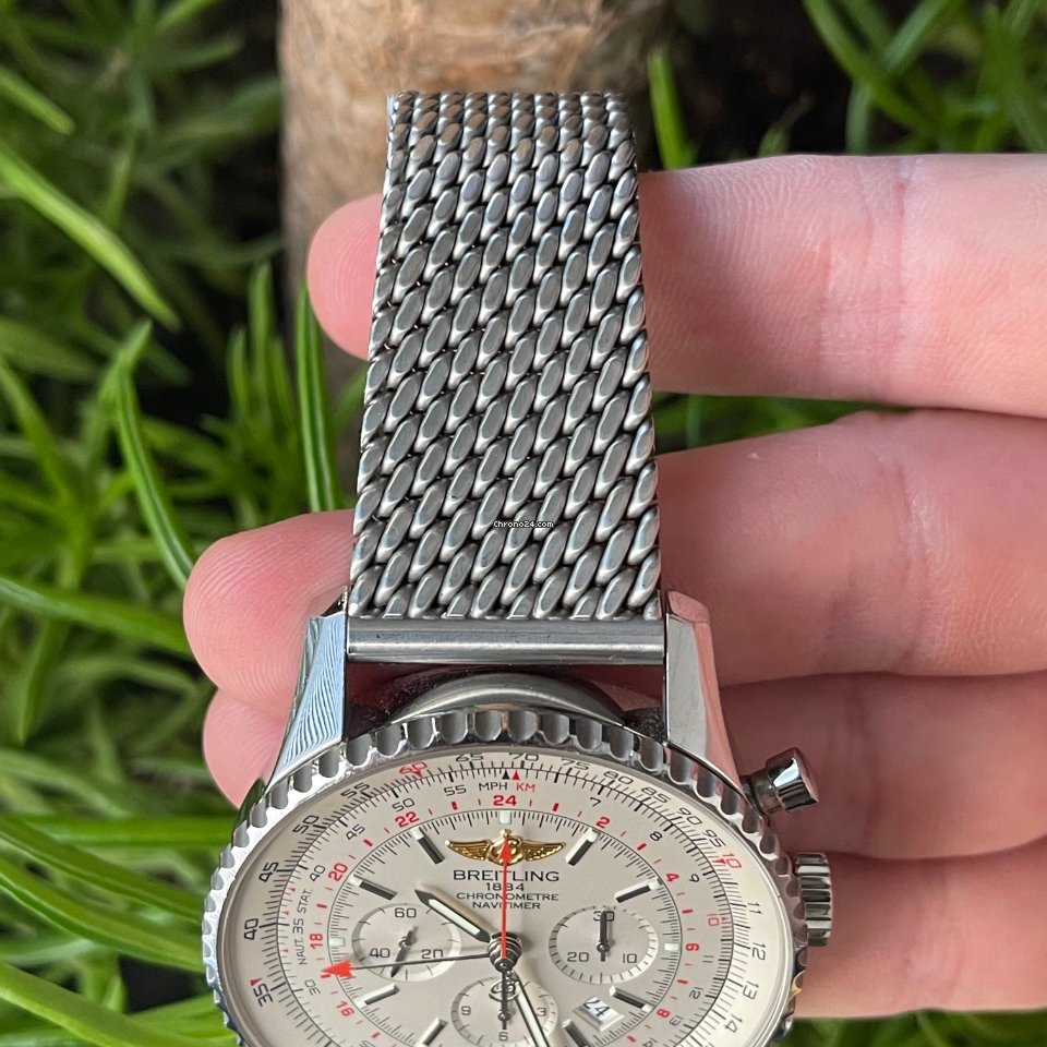 Breitling Navitimer GMT Mens watch Unisex Automatic Steel AB044121.G783.443A 5