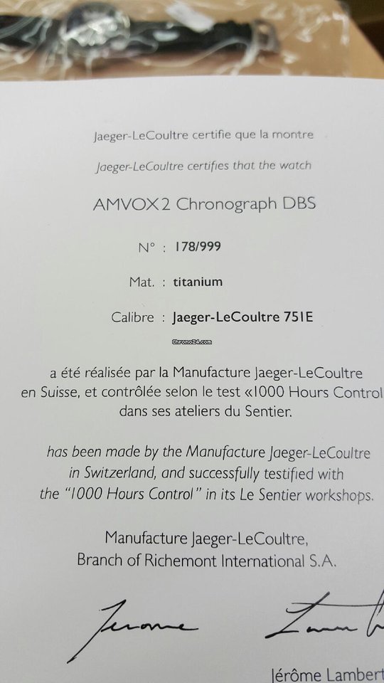 Jaeger-LeCoultre AMVOX Mens watch Unisex Automatic Titanium Q192T450 5