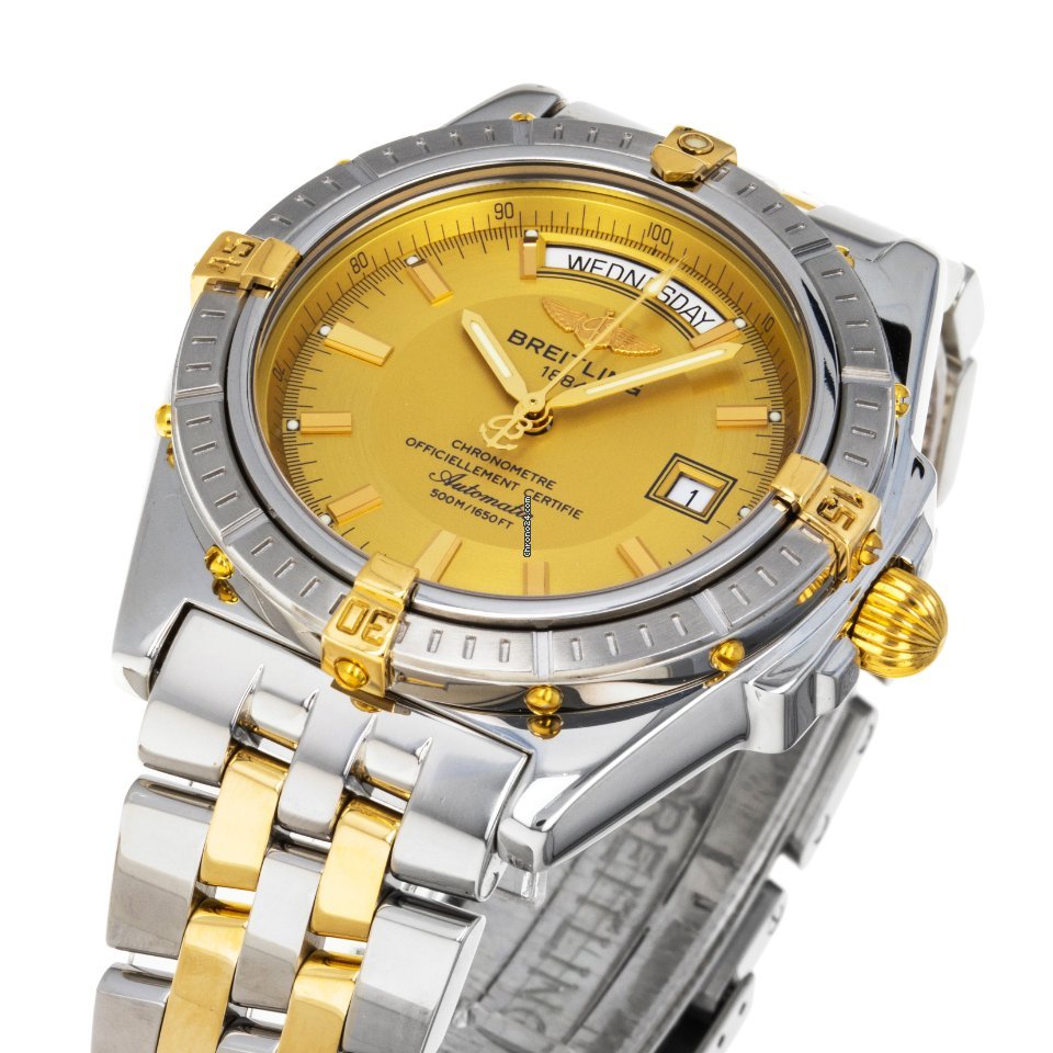 Breitling Headwind Mens watch Unisex Automatic Gold Steel B45355 5