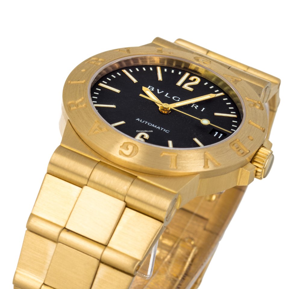 Bulgari Diagono Mens watch Unisex Automatic Yellow gold LCV 35 G 5