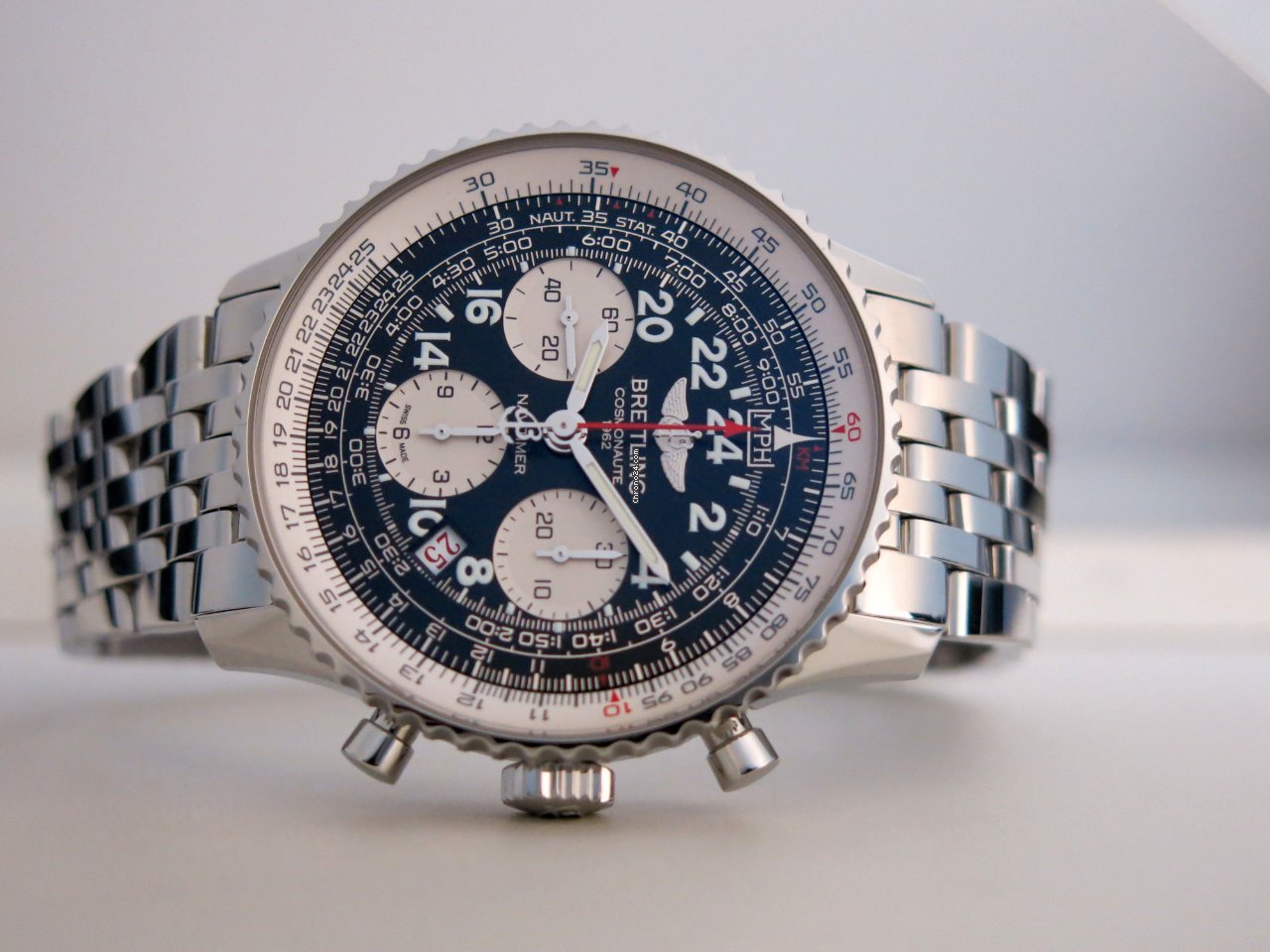 Breitling Navitimer Cosmonaute Mens watch Unisex Manual winding Steel AB021012 BB59 5