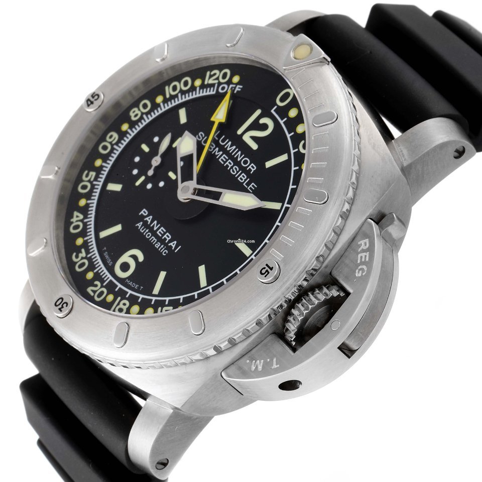 Panerai Luminor Submersible 1950 Depth Gauge Mens watch Unisex Automatic Titanium PAM00193 5