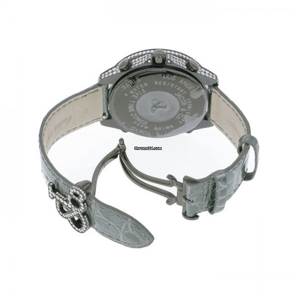 Jacob & Co. Five Time Zone Quartz Steel JC-2BCDADC 5