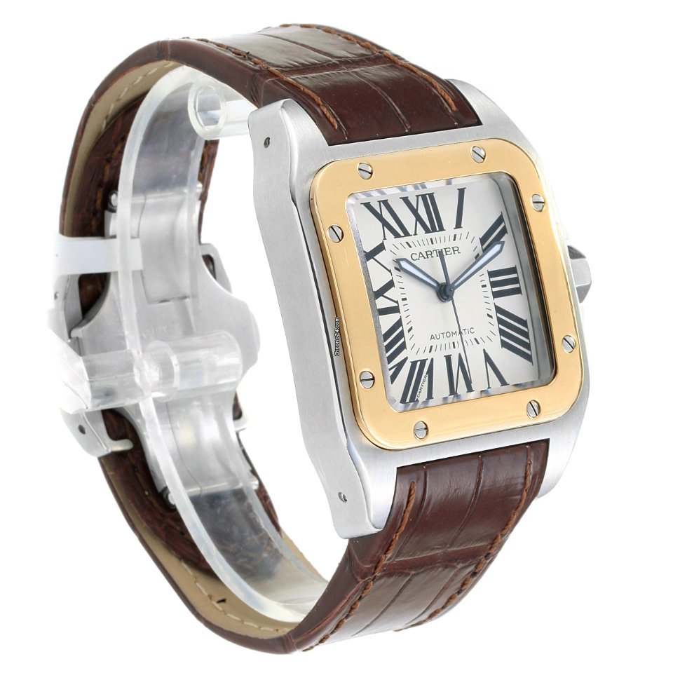 Cartier Santos 100 Mens watch Unisex Automatic Steel W20072X7 5