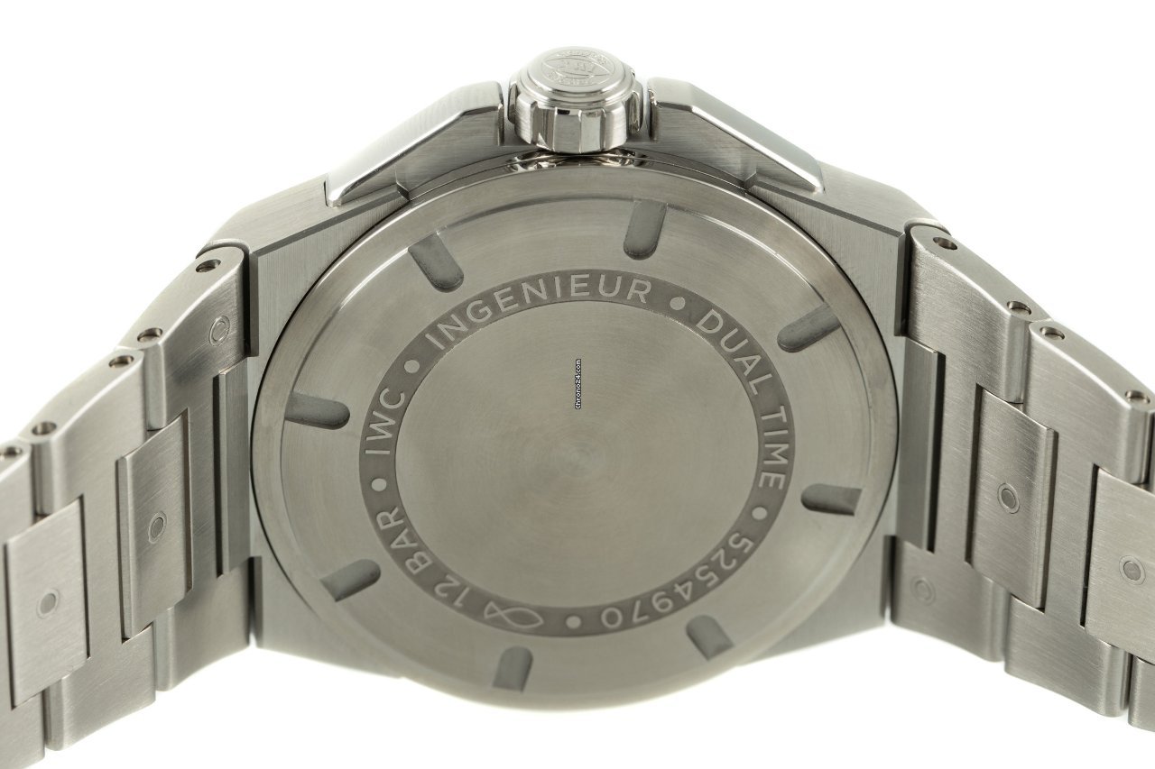IWC Ingenieur Dual Time Mens watch Unisex Automatic Steel IW324402 5