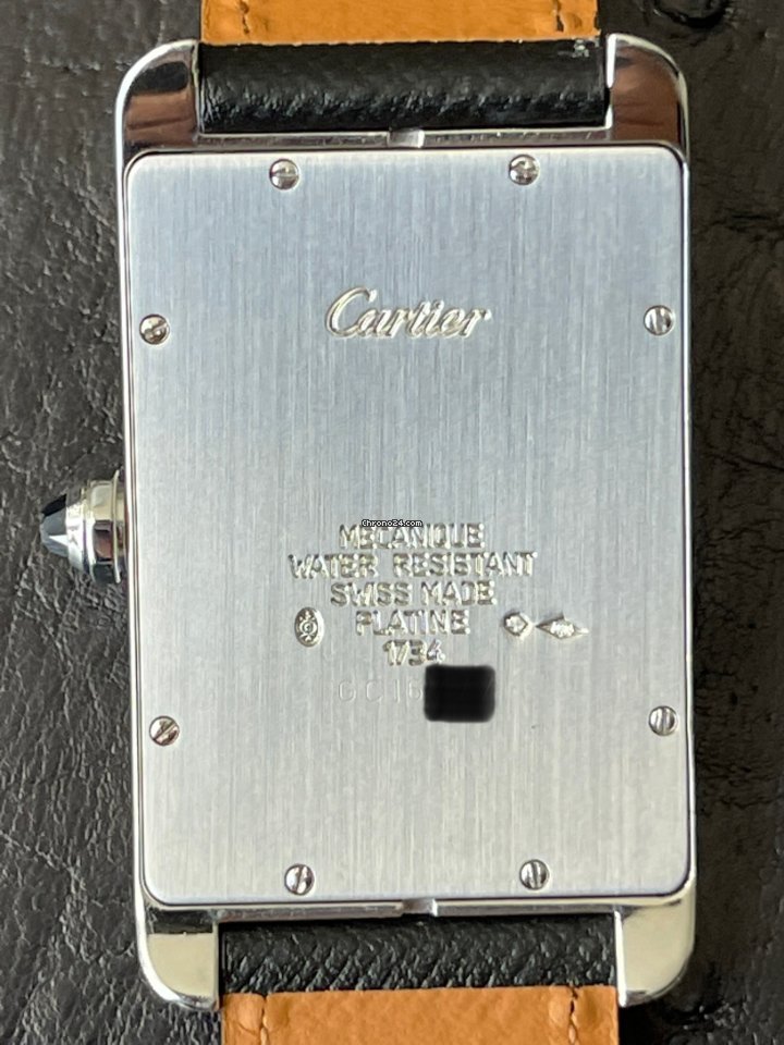 Cartier Tank Americaine Mens watch Unisex Manual winding Platinum 1734 5