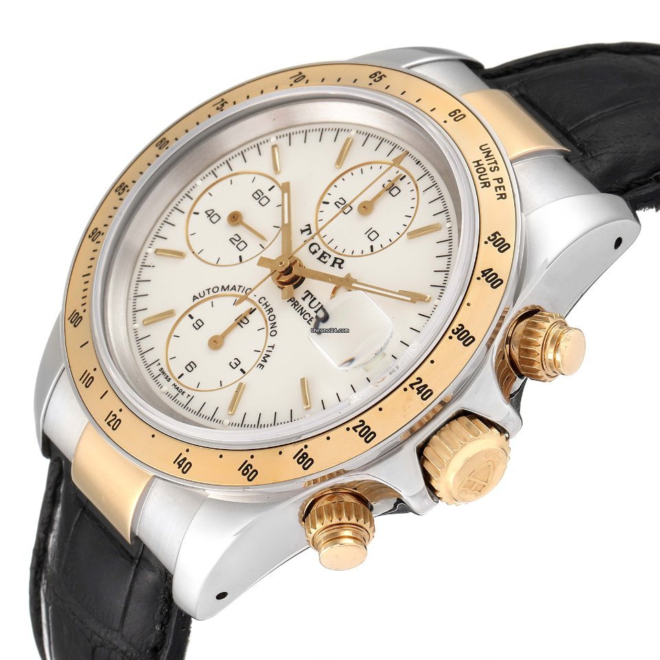 Tudor Tiger Prince Date Mens watch Unisex Automatic Gold Steel 79263 5