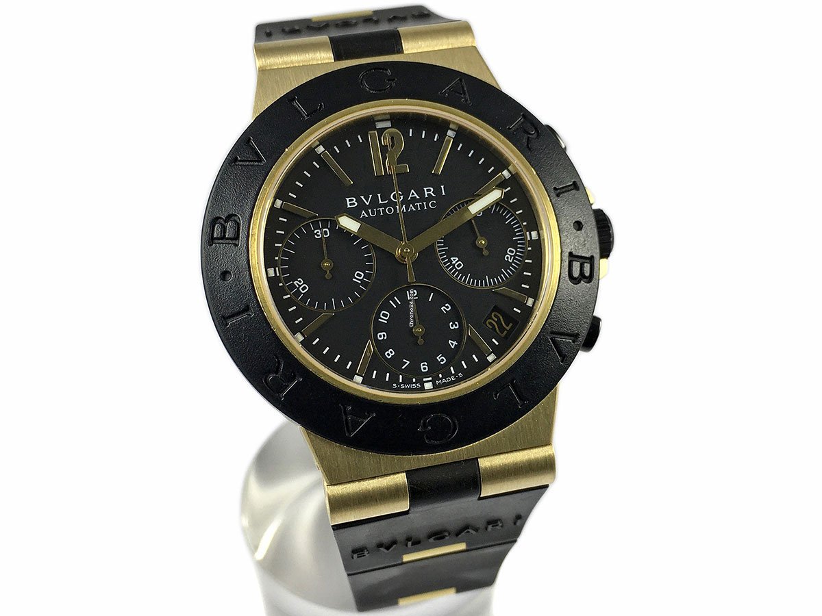 Bulgari Diagono Mens watch Unisex Automatic Yellow gold AC38G 5