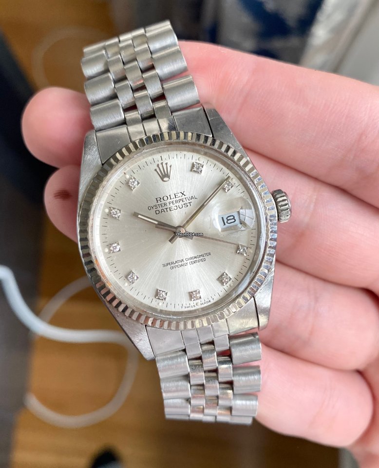 Rolex Datejust 36 Mens watch Unisex Steel Automatic Datejust 16014 5