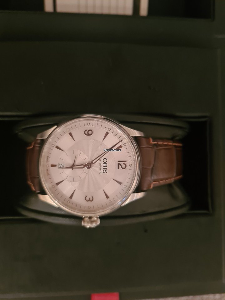 Oris Artelier Small Second Mens watch Unisex Automatic Steel 01 396 7580 4051-07 5 21 05 5